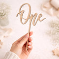 Wooden “One” Cake Topper | First Birthday Cake Topper | Cake Smash Prop | First Birthday Photoshoot Decor | First Birthday Party Decoration