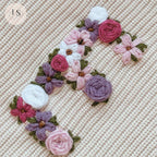 Personalised Embroidered Baby Set | Hand Embroidered Knit Set | Floral Initial Top & Shorts | Two Piece Romper Set Summer Outfit | Toddler