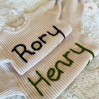Personalised Baby Sweater | Gift For Baby | Custom Sweater For Babies | Custom Name Jumper | Baby Knit Jumper | Embroidered Jumper For Kids