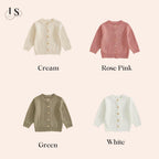 Hand Embroidered Rose Flower Cardigan | Personalised Name Cardigan | Toddler Baby | Girls Birthday Gift | First Birthday | Custom Cardigan