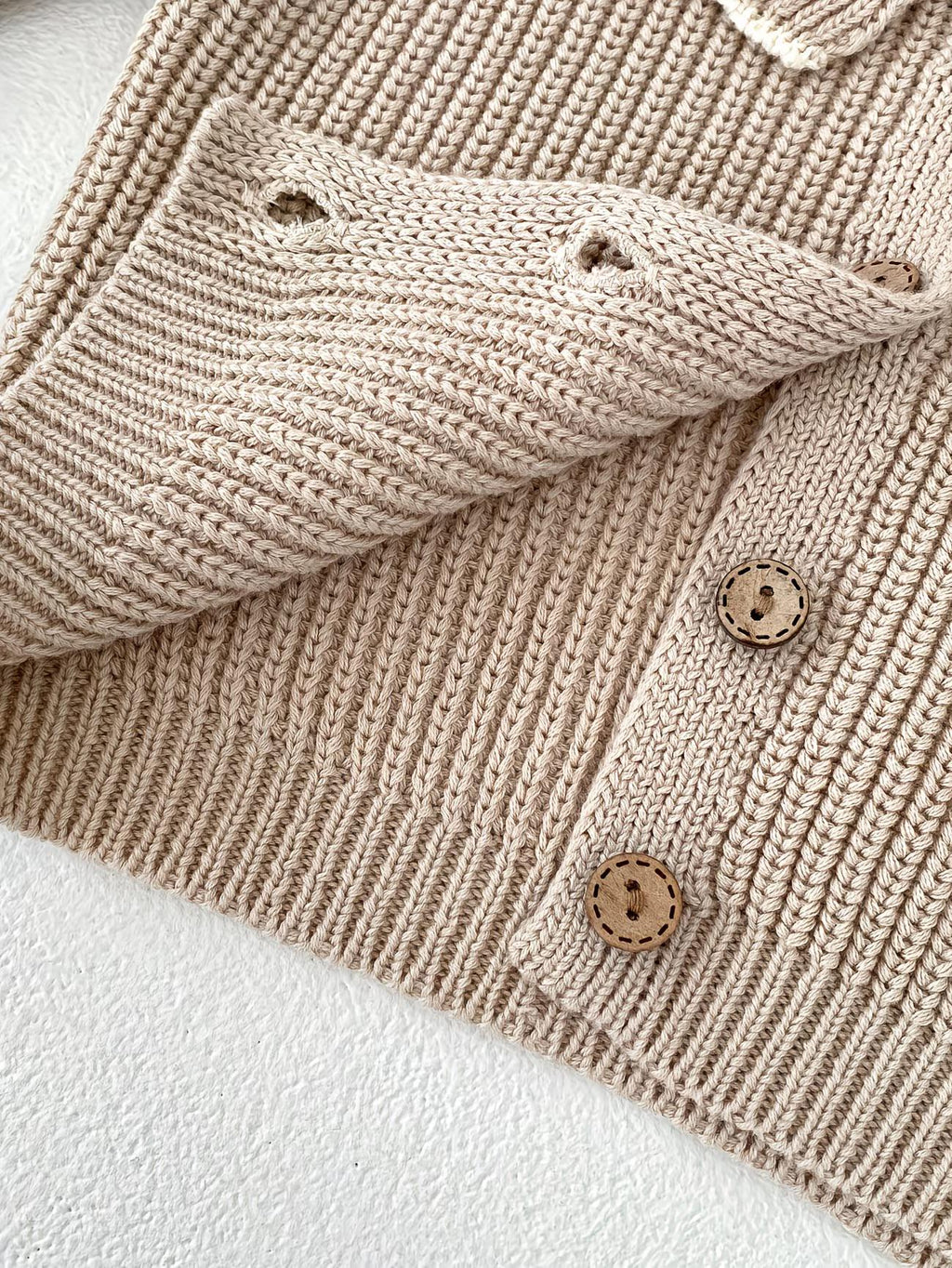 Viral Personalised Frill Cardigan Baby Toddler Child | Custom Name Knit Jumper | Neutral Embroidered Sweater | Trending Baby Gift