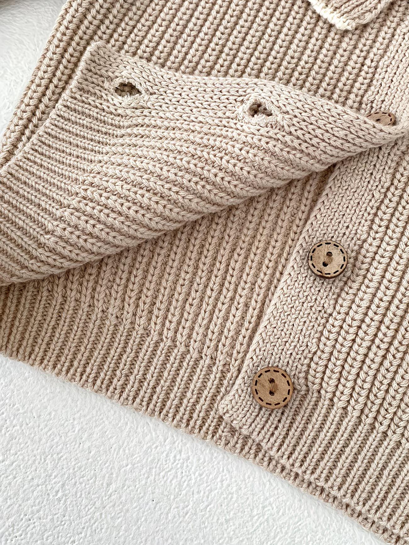Viral Personalised Frill Cardigan Baby Toddler Child | Custom Name Knit Jumper | Neutral Embroidered Sweater | Trending Baby Gift
