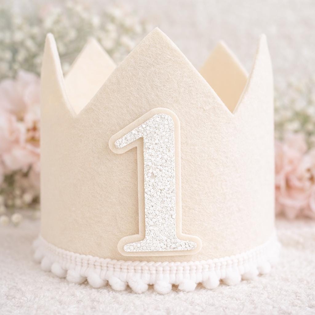 First Birthday Outfit Bundle Girl | ONE Cake Smash Set | Tutu Romper Dress | Tassel Banner, Crown & Cake Topper | 1st Birthday Party Decor