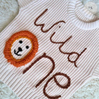 Personalized Baby Jumper | Wild One | Hand Embroidered Knit Jumper | First Birthday Gift | Baby Girl Jumper | Baby Boy Jumper | Bespoke