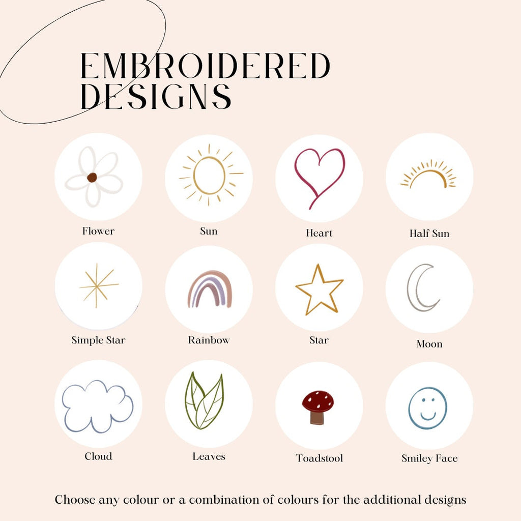 Personalized Baby Name Jumper | Hand Embroidered Knit Jumper | Newborn, Toddler, Child Gift | New Baby Gift | Baby Boy Girl Jumper | Sun