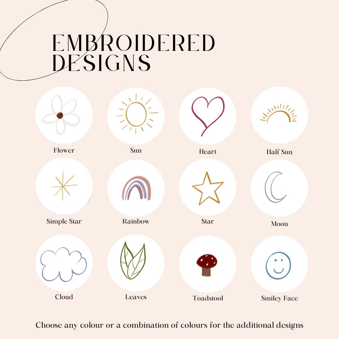 Personalized Baby Name Jumper | Hand Embroidered Knit Jumper | Newborn, Toddler, Child Gift | New Baby Gift | Baby Boy Girl Jumper | Sun