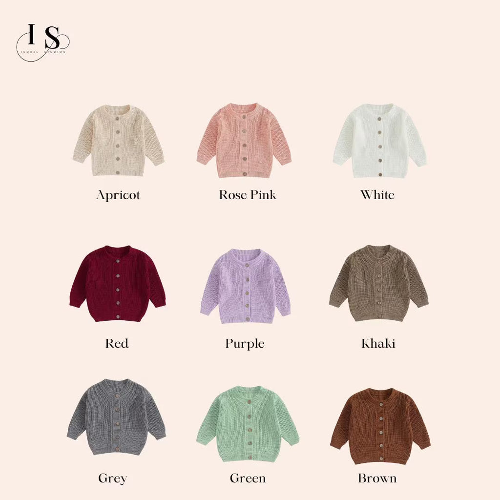 Hand Embroidered Flower Cardigan | Name Cardigan | Child Toddler Baby | Girls Birthday Gift | First Birthday | Custom Cardigan
